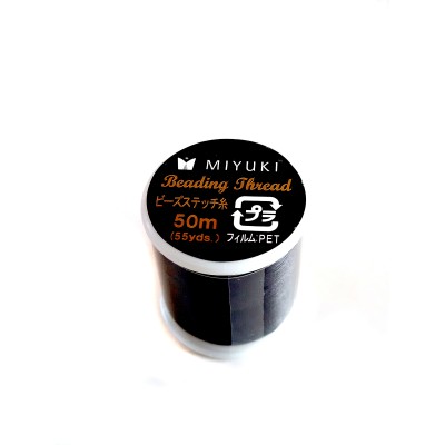 Linha Miyuki beading thread B 50m - Preta