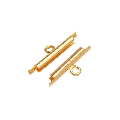 Terminal 10mm Miyuki Delicas dourado X 2